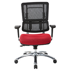 Vertical Black Mesh Back Chair